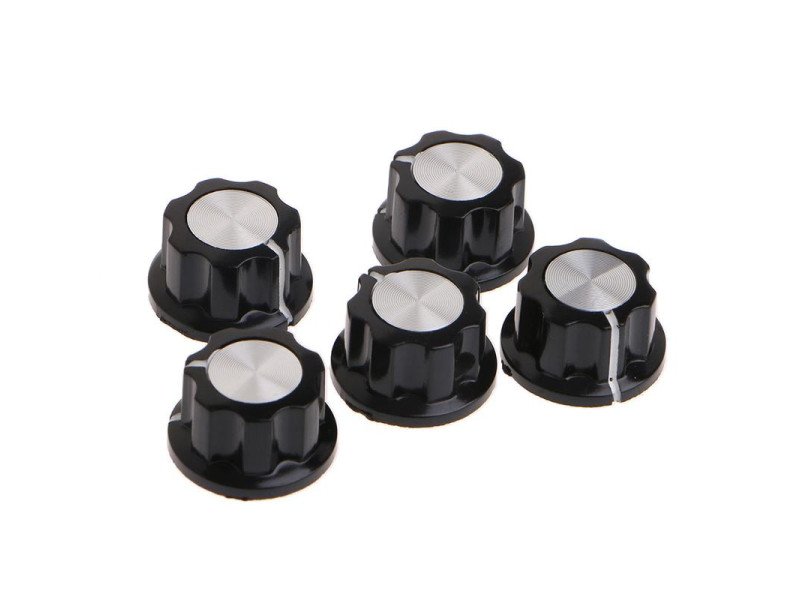 MF-A01 Potentiometer Knob Cap for 6 mm Shaft- 5 Pcs.