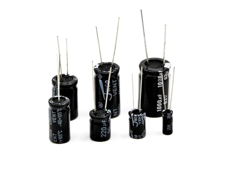 2200 uF 25V Electrolytic Through Hole Capacitor (Pack of 5)