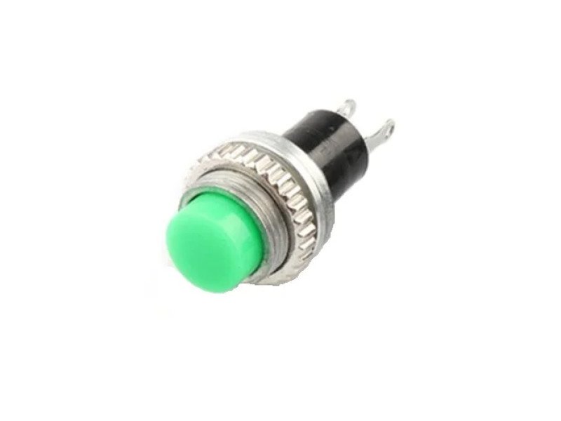 Green DS-316 10MM Lock- Free Momentary Self- Reset Small Push Button Switch