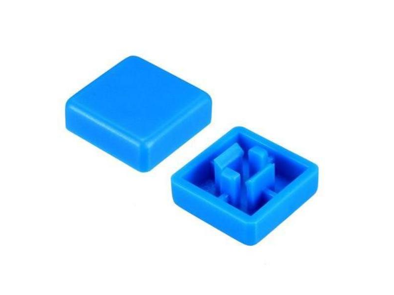 12x12x7.3 MM Cap for Square tactile Switch – Blue (Pack of 5)