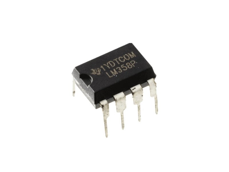 LM358P PDIP-8 High Gain Operational Amplifier (Pack of 5 ICs)