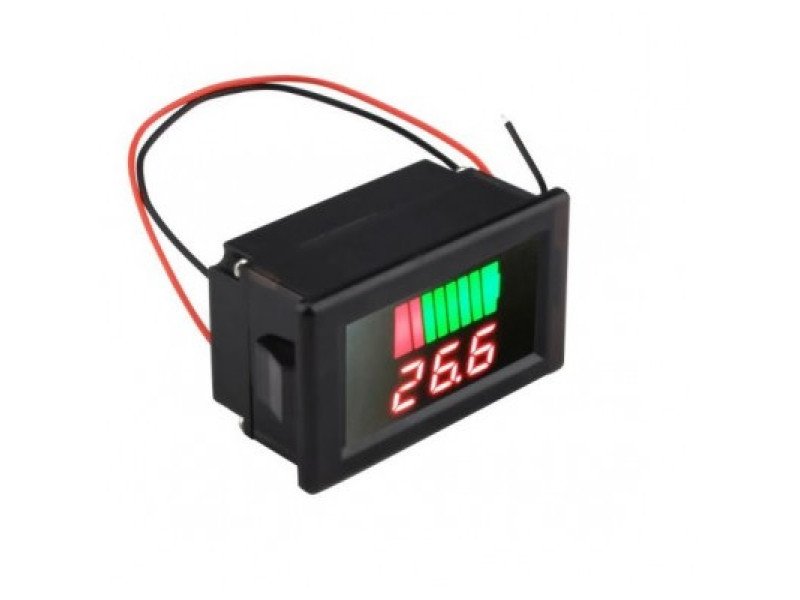 12V-60V DC Lead-Acid Digital Battery Capacity Indicator Charge Tester Voltmeter