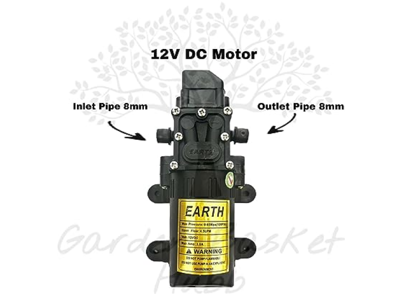 Garden Basket Agriculture Battery Sprayer Motor Pump 12V DC Diaphragm High Performance Water Pump 100 PSI