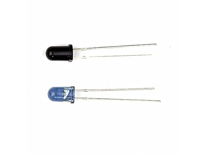 IR Led Blue / Transmitter and Photodiode Black / Receiver Pair 5mm (Pack of 5 pair)