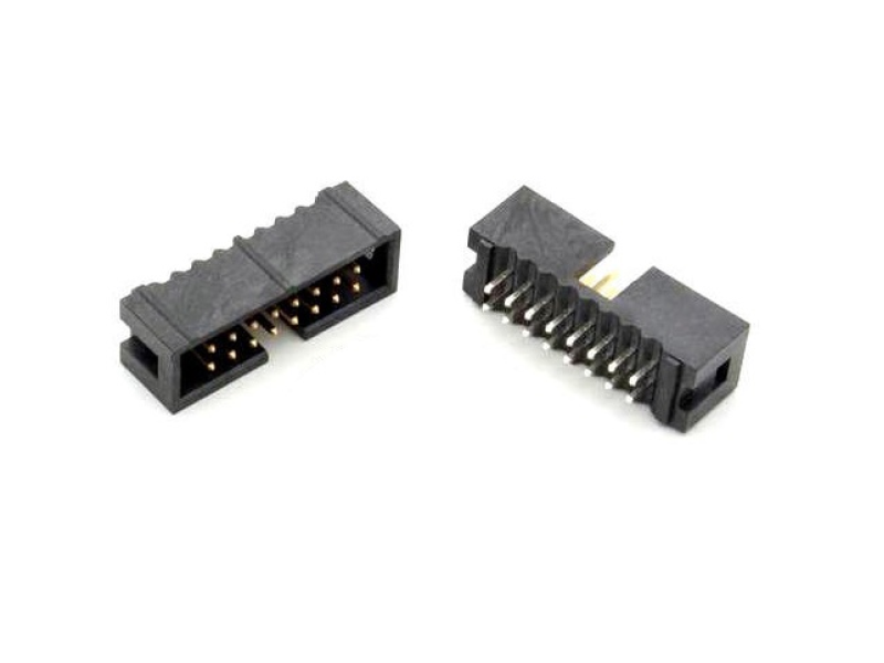 16 Pin Male Straight Box FRC Connector 2.54mm Pitch (Pack Of 5)