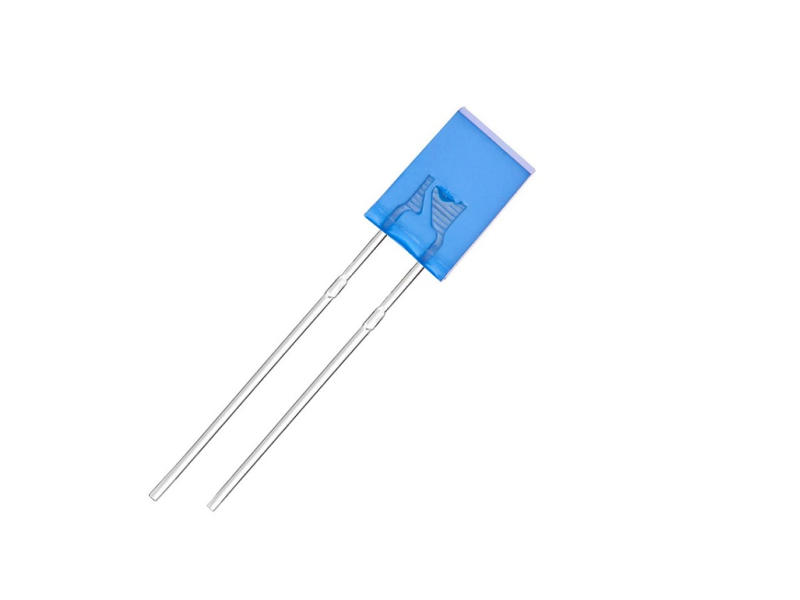 LED Rectangle Through Hole Flat Top LED Blue Diffused LED (Pack of 10)