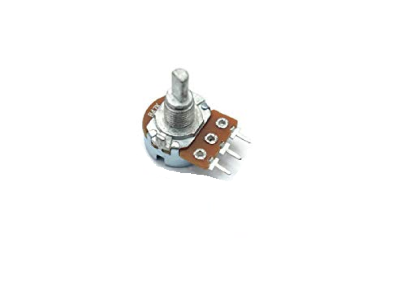 22K Ohm Rotatory Potentiometer Tone Control 3Pin 4mm  Metal D-Type Shaft (Pack of 2)