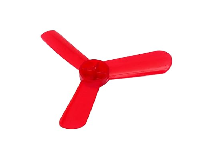 130mm Diameter 3 Blade Hard Plastic Build Propeller Multicolor (Pack of 4)