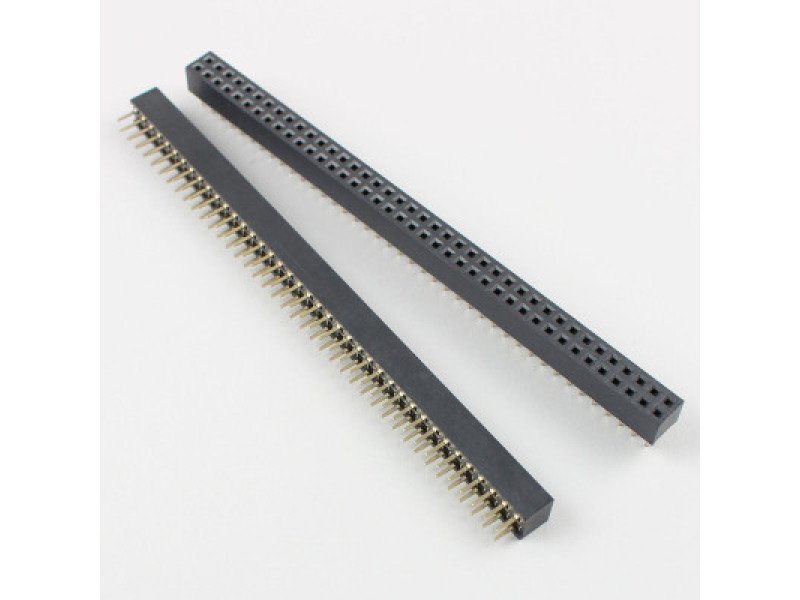 2x40 Pin 2mm Pitch Female Berg Strip - Break Away Header - Straight (Pack of 2)
