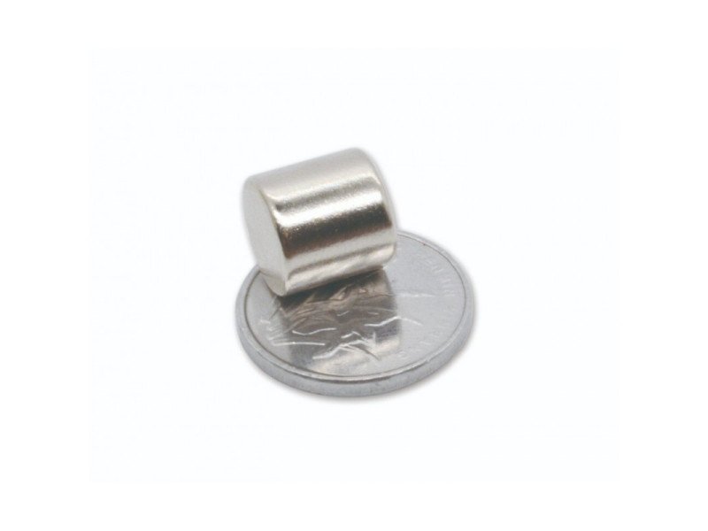 10mm x 10mm (10x10 mm) Neodymium Cylindrical Strong Magnet