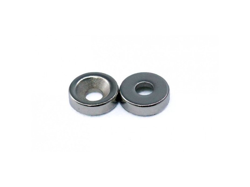 10mm x 3mm x 3mm (10x3x3 mm) Neodymium Ring Countersunk Magnet